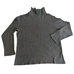 Harley Davidson Womens Gray Ribbed Turtleneck Thermal Long Sleeve Shirt Size 2X